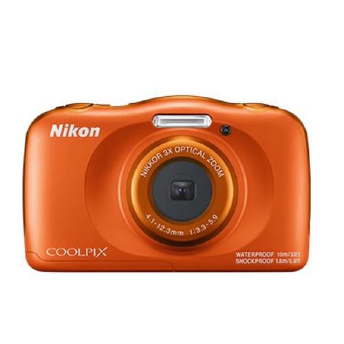 Nikon Digital Compact Camera W150 Orange - VQA112AA