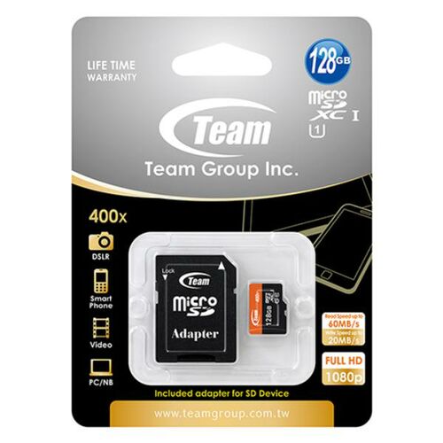 Team Group Memory Card MicroSDXC 128GB - 09T-MCSDXCU1128GB