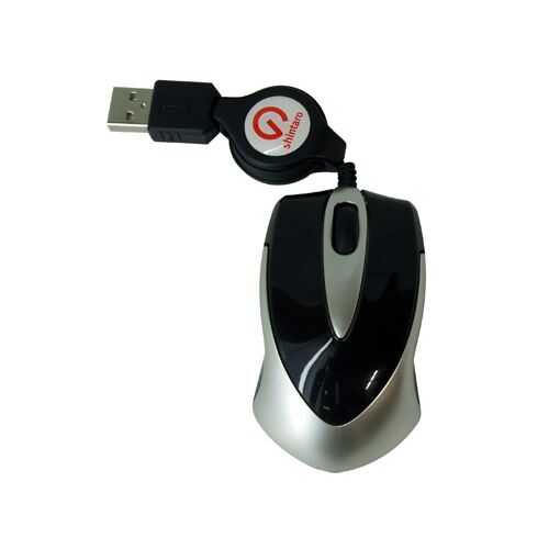 Shintaro Notebook Mini Optical Retractable Cable Mouse - 14SHM02