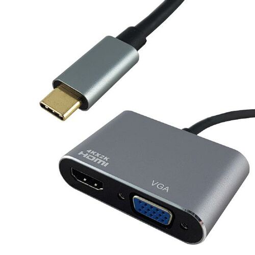 Shintaro USB-C to 4K HDMI & 1080P VGA Hub - 28SH-ADUSBCHDVGA