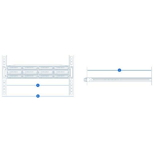 Synology Rail Kit Fixed 1U RackStation NAS - 29S-RKM114