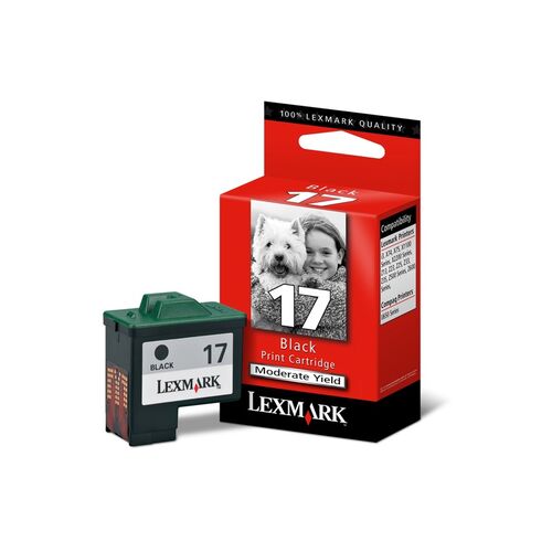 Lexmark #17 BLACK HIGH RES Ink Cartridge - P/N:10N0217AAN