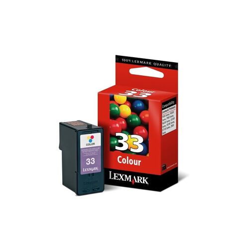 Lexmark #33 COLOUR HIGH RES Ink Cartridge - P/N:18C0033AAN