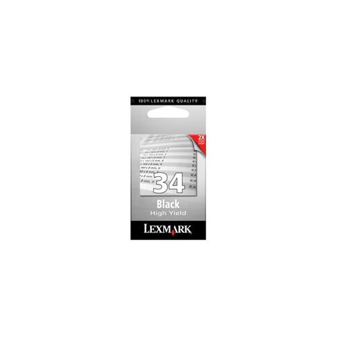 Lexmark 34 Black High Yield Ink Cartridge - 18C0034AAN