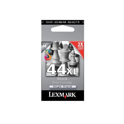Lexmark #44 BLACK HIGH YIELD Ink Cartridge - P/N:18Y0144AAN