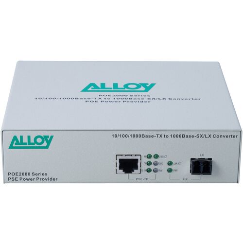 Alloy POE PSE Gigabit Ethernet Media Converter - POE2000LC.10