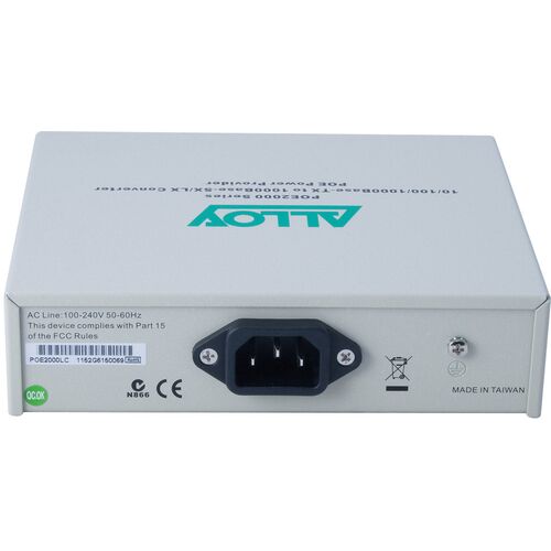 Alloy POE PSE Gigabit Ethernet Media Converter - POE2000LC