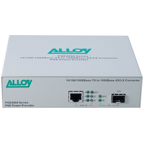 Alloy POE PSE Gigabit Ethernet Media Converter - POE2000SFP