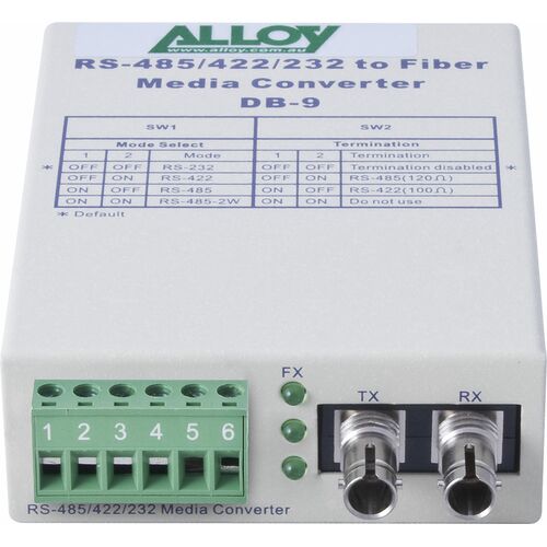 Alloy Serial-Fibre Standalone Media Converter - SCR460ST-2