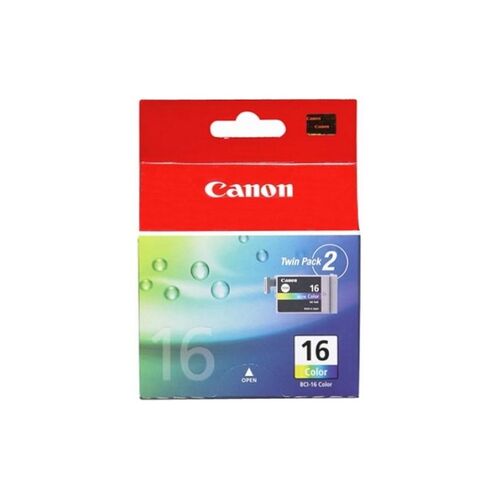 Canon BCI16C COLOUR INK TANK TWIN PACK - P/N:BCI16C