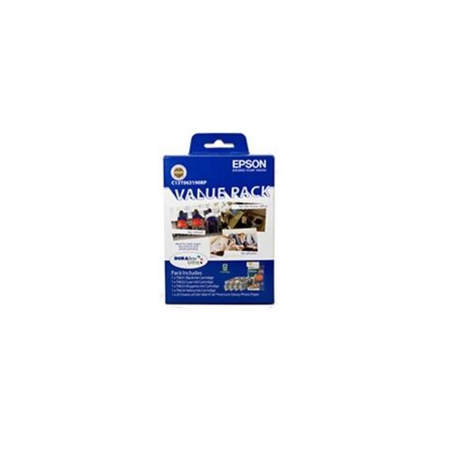 Epson DURABRITE INK BNDL+4X6 PHOTO PAPER - P/N:C13T063190BP