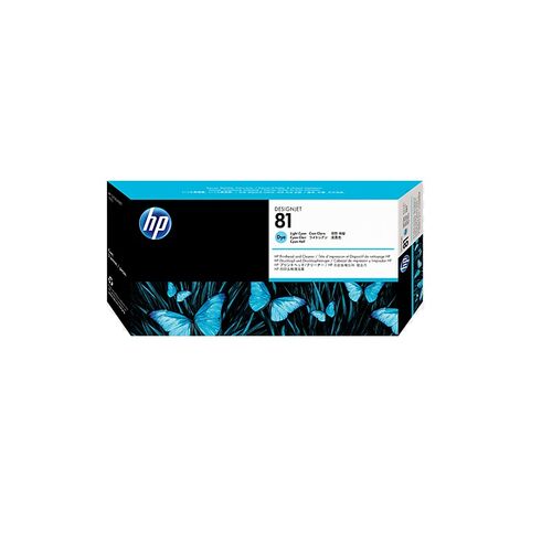 HP No 81 Dye Printhead and Cleaner Light Cyan - C4954A