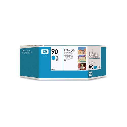 HP No 90 225ml Cyan Ink Cartridge - C5060A