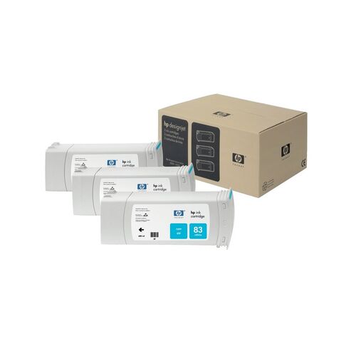 HP No 83 UV 3 Ink Multi Pack 680ml Cyan Ink Cartridge - C5073A