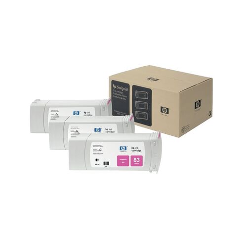 HP No 83 UV 3 Ink Multi Pack Magenta Ink Cartridge - C5074A