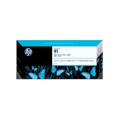 HP 91 775-ml Pigment Light Cyan Ink Cartridge - C9470A