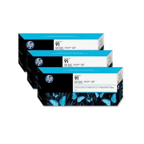 HP 91  3 Ink Multi Pack Photo Black P/N: C9481A