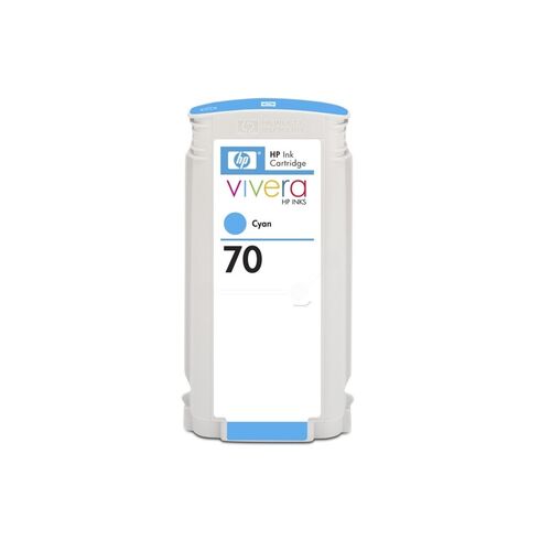 HP No 70 Cyan Ink Cartridge Twin Pack - CB343A