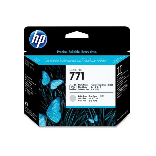 HP No 771 Print Head Black Light Grey Designjet Ink Cartridge - CE020A