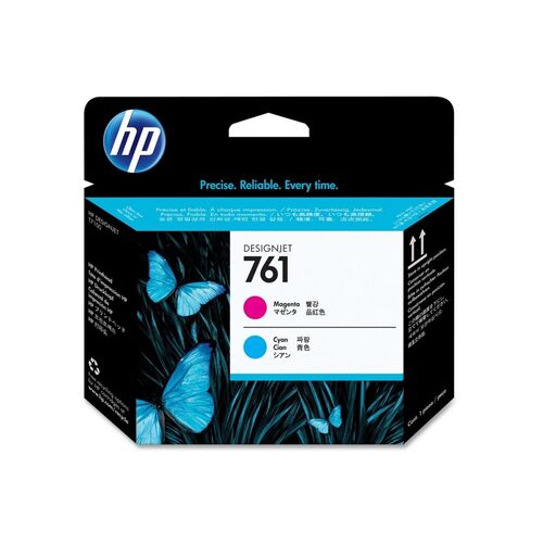 HP Print Head No 761 Cyan Magenta Desingjet Ink Cartridge - CH646A