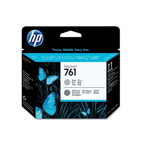 HP Print Head 761 Grey Black Grey for Designjet Ink Cartridge CH647A