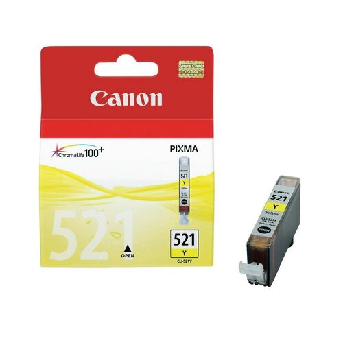 Canon CLI521Y YELLOW INK CART FOR IP4600 - P/N:CLI521Y