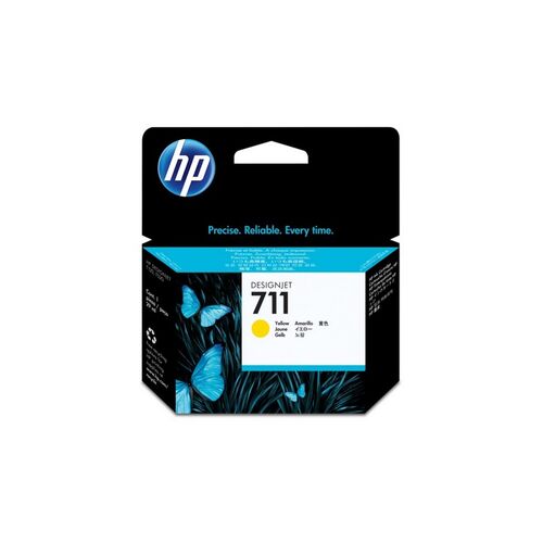 HP 711 29-ml Yellow Ink Cartridge P/N: CZ132A