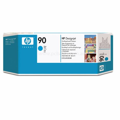 HP No 90 Cyan Printhead and Cleaner - C5055A