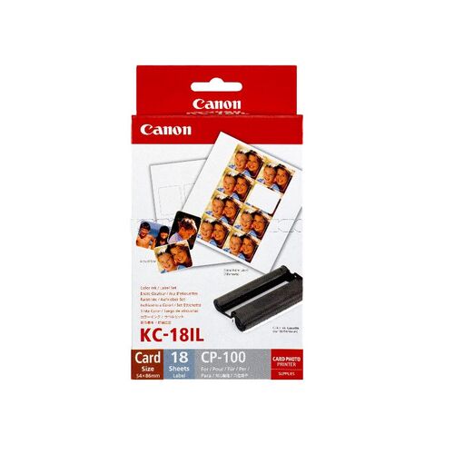 Canon KC18IL INK/LBL  8 STKRS PER CC SHEET - P/N:KC18IL