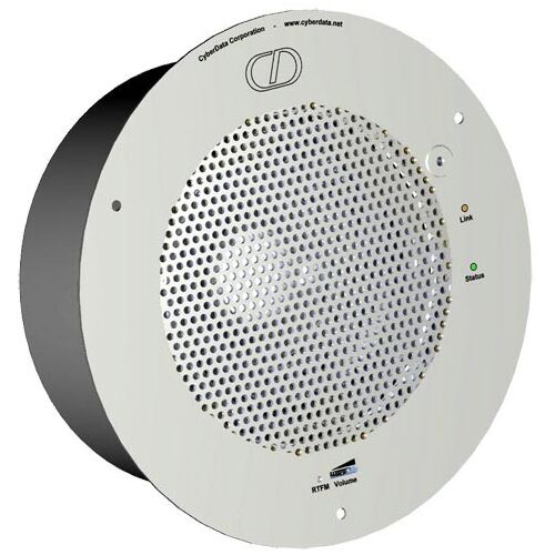 CyberData 011105 Syn-Apps Ceiling Mounted Speaker - Signal White