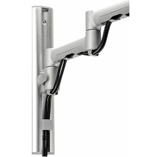 ATDEC Single Monitor Arm Channel Wall Mount Silver AWMS-46W35