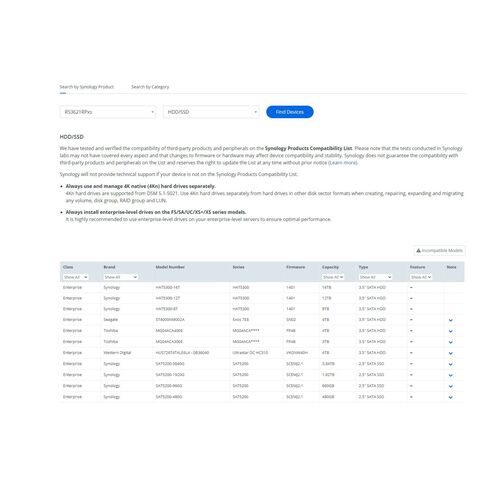 Synology RackStation NAS Intel Xeon 2.2GHz - 29RS3621RPXS