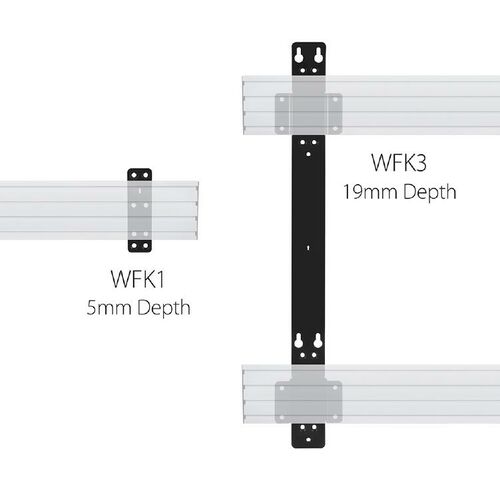 ATDEC ADM-WF2 - Rail to Wall Attachment Fixture