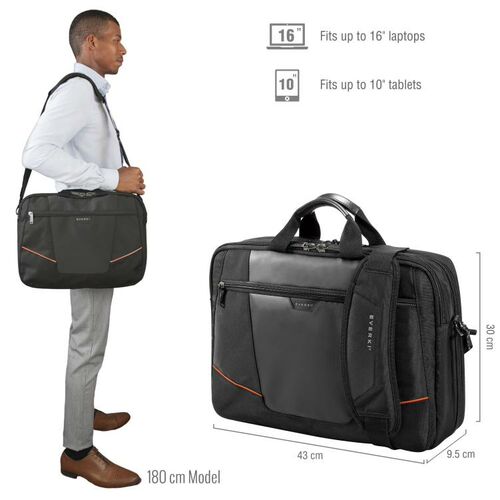 EVERKI 16inch Flight Checkpoint Friendly Briefcase - (EKB419)