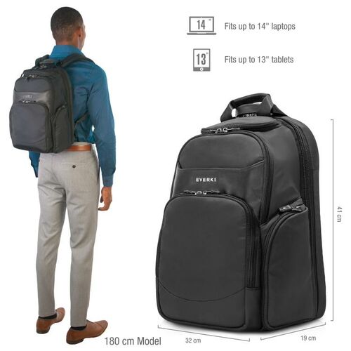 EVERKI Suite Premium Checkpoint Friendly Laptop Backpack (EKP128)