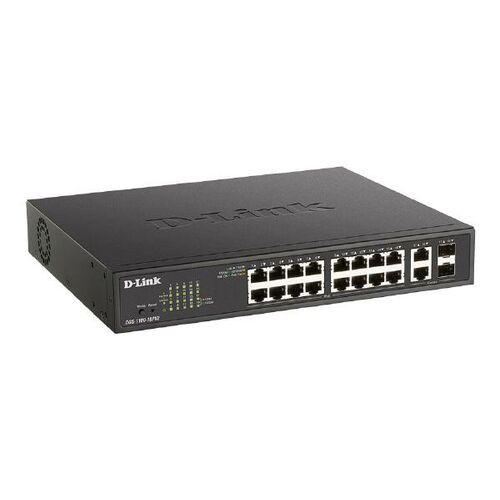 D-Link 18-Port Smart Managed Switch with 16 PoE+ (DGS-1100-18PV2)