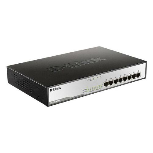 D-LINK 8-Port Gigabit PoE Unmanaged Switch - (DGS-1008MP)