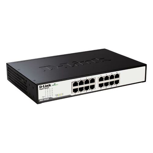 D-Link 16-Port Copper Gigabit Unmanaged Switch - (DGS-1016D)