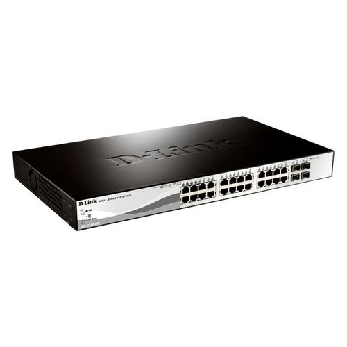 D-Link 28-Port Gigabit Smart Managed PoE Switch - (DGS-1210-28P)