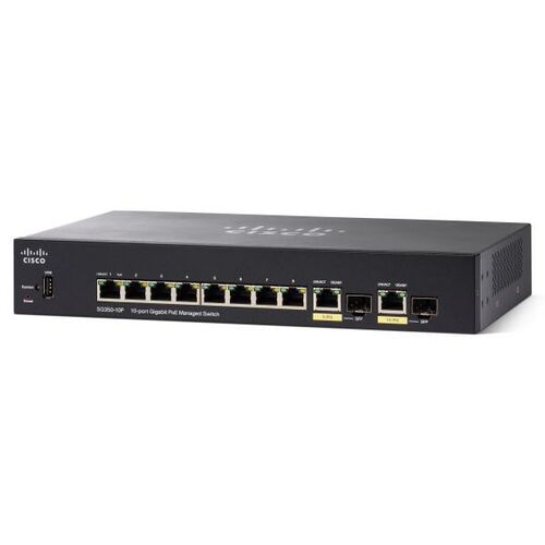 Cisco SG350-10P 10-Port Gigabit PoE Managed Switch SG350-10P-K9-AU