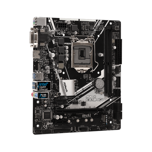 ASRock B365M-HDV Desktop Motherboard Socket H4 LGA-1151 Micro ATX