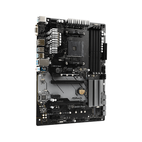 ASRock B450 Pro4 Desktop Motherboard AMD Socket AM4