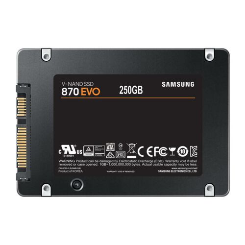 Samsung 870 EVO 250GB 2.5" 7mm SATA SSD - 06SS-870E-250GB