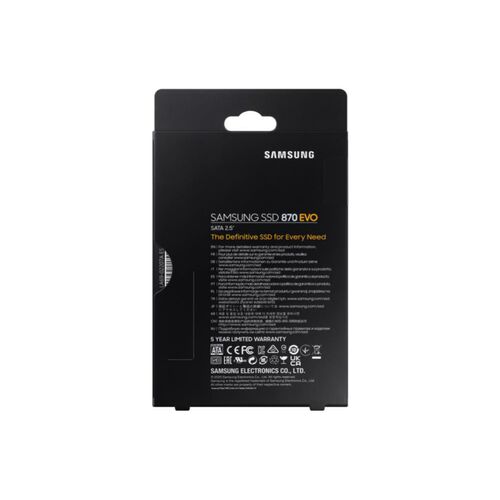 Samsung 870 EVO 250GB 2.5" 7mm SATA SSD - 06SS-870E-250GB