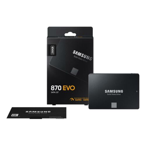Samsung 870 EVO 250GB 2.5" 7mm SATA SSD - 06SS-870E-250GB