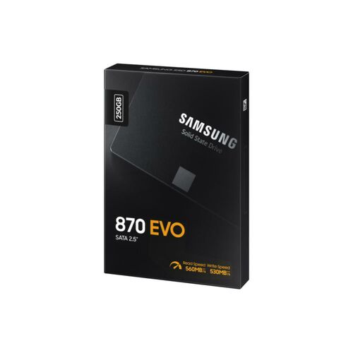 Samsung 870 EVO 250GB 2.5" 7mm SATA SSD - 06SS-870E-250GB