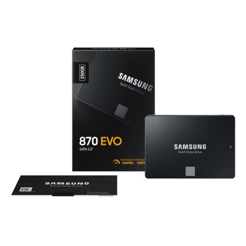 Samsung 870 EVO 250GB 2.5" 7mm SATA SSD - 06SS-870E-250GB