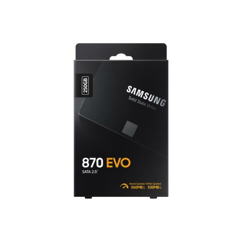 Samsung 870 EVO 250GB 2.5" 7mm SATA SSD - 06SS-870E-250GB