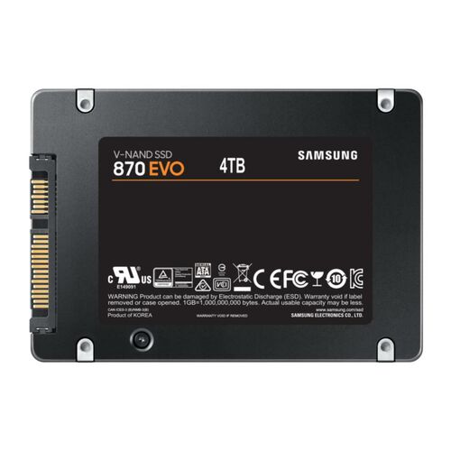 Samsung 870 EVO 4TB V-NAND 2.5" SATA SSD - 06SS-870E-4TB