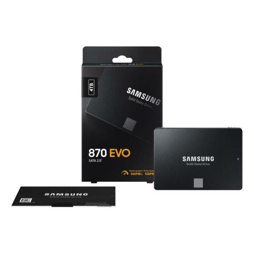 Samsung 870 EVO 4TB V-NAND 2.5" SATA SSD - 06SS-870E-4TBSamsung 870 EVO 4TB V-NAND 2.5" SATA SSD - 06SS-870E-4TB